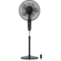 Brandson Standventilator 60W mit Timer, Luftkühler 80 Grad osziellierend, Ventilator höhenverstellbar, Kopf um 35 Grad neigbar, 3 Geschwindigkeiten