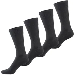 NUR DER Herren Basicsocken Baumwolle Komfort 4er Pack