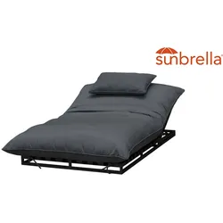 CLEMENTO Bona Lounge Liege Aluminium/Sunbrella Verstellbar Outdoor - Anthrazite