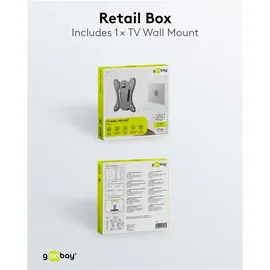 goobay TV-Wandhalterung Basic Fix (Größe S) 58523