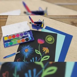 Pelikan Zeichenblock A4, schwarz, geleimt, 20 Blätter