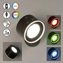 fhlighting Wandleuchte MAGNETIC (BH 8x5 cm, schwarz - BH 8x5 cm