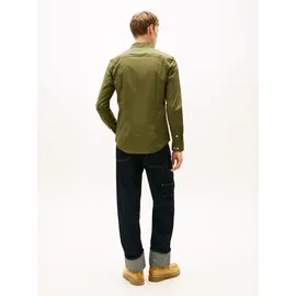 Tommy Hilfiger Langarmhemd TOMMY JEANS "Sabim Stretch Shirt", Herren, Gr.