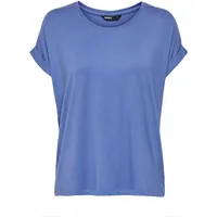 Only Damen Onlmoster S/S O-neck Top Noos Jrs T-Shirt, Blue Yonder, L