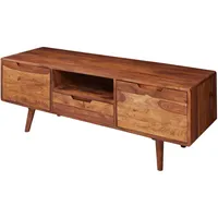 KADIMA DESIGN Lowboard Sheesham, Holz, Echtholz, 1 Schubladen, Rechteckig,