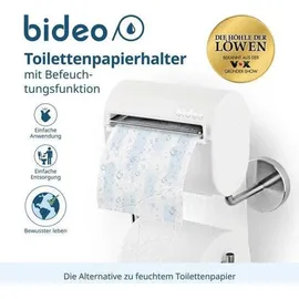 BIDEO bideo® (Toilettenpapierhalter, mit Befeuchtungsfunktion