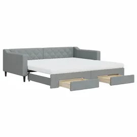 vidaXL Tagesbett 100 x 200 cm Hellgrau