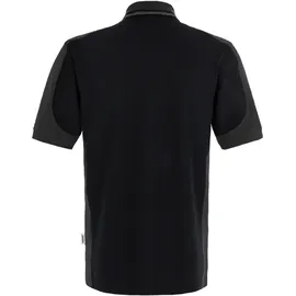 Hakro Polo-Shirt Contrast Performance, schwarz, Unisex-Größe: XL