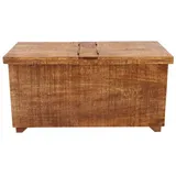 Truhe Retro 90x45x45 aus indischem Mango-Massivholz