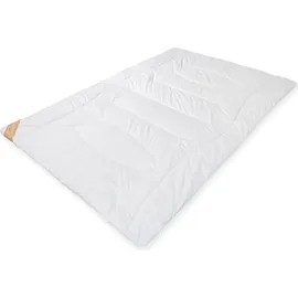 Künsemüller Cashmere Bettdecke warm 155 x 220 cm Edles Himalaya-Kaschmir - Weiß