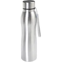 Testrut axentia Trinkflasche aus Edelstahl, Wasserflasche silber, ca. 1 Liter