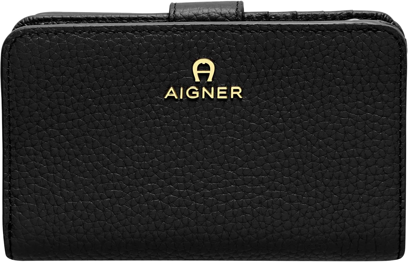 AIGNER Hochkantbörse Damen Ivy Cowhide black