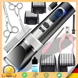Hunde Schermaschine Profi Tierhaarschneider Set LCD Profi Akku Katze Reto