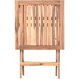 Beliani Bistro Set CONIOLO Akazienholz Braun - Schwarz