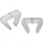 homeXpert Fensterklammer gross transparent,B70mm