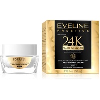 Eveline Cosmetics Prestige 24k Snail&Caviar Luxuriöse Tief regenerierende Anti-Falten Schneckenschleim Creme | 50 ML | Nachtcreme für Reife Empfindliche Haut | Regenerierende Eigenschaften