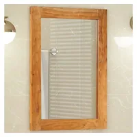 VidaXL Badspiegel 50x70x2,5 cm Massivholz Akazie und Glas