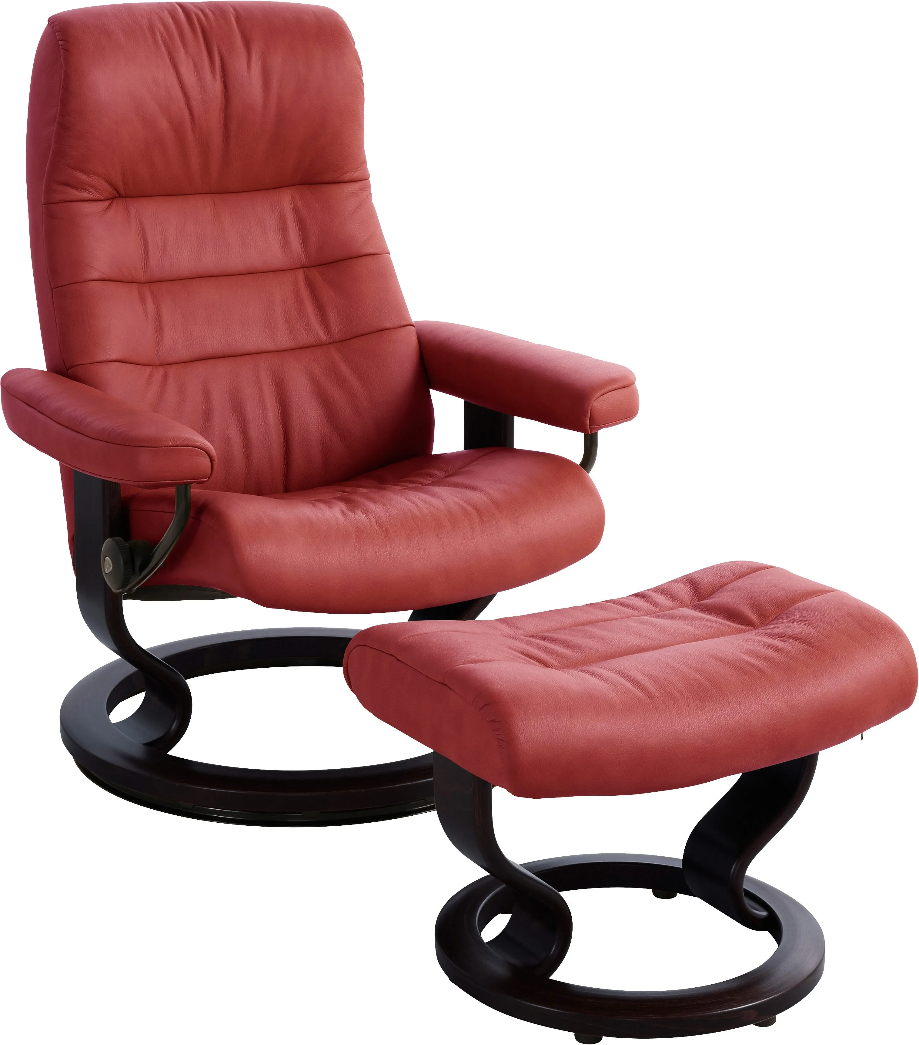 Stressless® Relaxsessel »Opal«, (Set, Relaxsessel mit Hocker), mit Hocker, mit Classic Base, Größe M, mit Schlaffunktion Stressless® cherry