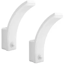 Maclean Brackets 2x LED-Wandlampe PIR-Bewegungsmelder Weiß 20W IP65 2000lm Neutralweiß