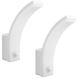 Maclean Brackets 2x LED-Wandlampe PIR-Bewegungsmelder Weiß 20W IP65 2000lm Neutralweiß