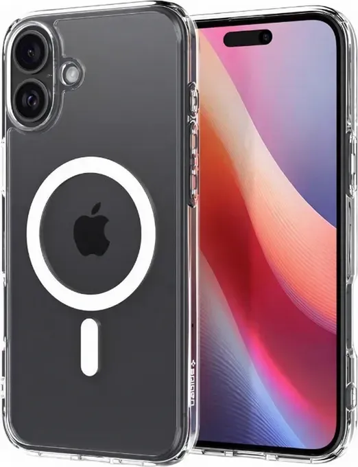 Spigen Ultra Hybrid Mag Hülle mit MagSafe für iPhone 16 Plus – Weiß