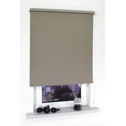 LIEDECO Seitenzug-Rollo, kaffeefarben, Polyester - braun