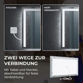 bringer-germany Bringer Badspiegel mit Beleuchtung - BRS105 - 120x60 cm