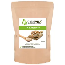 GreatVita Trockenhefe Backhefe 1000 g