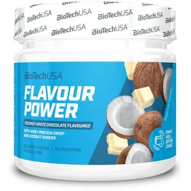 BIOTECH USA Flavour Power Aromapulver, 160 g Dose, Kokosnuss-Weiße Schokolade