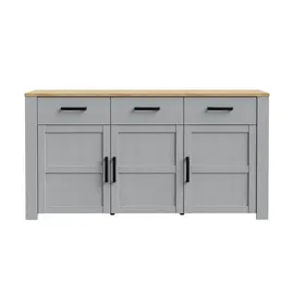 Höffner Sideboard ¦ weiß ¦ Maße (cm): B: 166 H: 87 T: 42.0