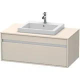Duravit Waschtischunterschrank 1 Auszug 100 x 42,6 x 55,5 cm Taupe Matt