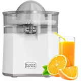 Black & Decker Black+Decker - Zitruspresse BXCJ40E | 40W Kontinuierliches Ausgießen | Große Presskegel | Edelstahl-Tropfstopp | Bidirektionale Rotation | BPA-frei | Staubschutz | Rutschfeste Basis