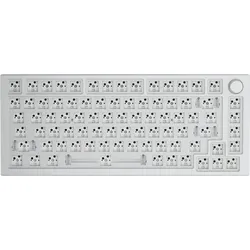 Glorious GMMK Pro 75% Layout Barebone Tastatur, White Ice weiß, ISO