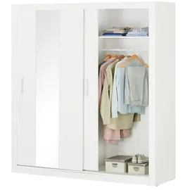 Sconto Schiebetürenschrank ¦ weiß ¦ Maße (cm): B: 200 H: 215 T: 60.0