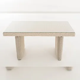 CLP Fisolo Gartentisch 138 x 79 cm perlweiß