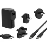 Belkin BoostCharge Hybrid-Ladegerät mit Powerbank 5K und Reisestecker-Set