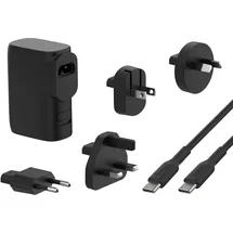 Belkin BoostCharge Hybrid-Ladegerät mit Powerbank 5K und Reisestecker-Set