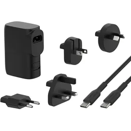 Belkin BoostCharge Hybrid-Ladegerät mit Powerbank 5K und Reisestecker-Set
