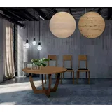 Rund Esstisch Holz Küchentisch runden  neuen Stil modern braun 140cm - Braun