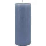 Chic Antique Macon rustikale Stumpenkerze 25 x 10 cm sky blue