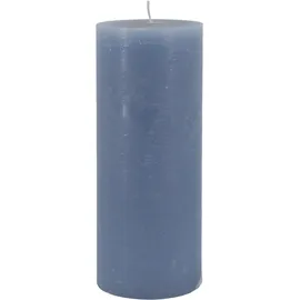 Chic Antique Macon rustikale Stumpenkerze 25 x 10 cm sky blue