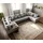 DeLife Wohnlandschaft Clovis XL Hellgrau Strukturstoff Modulsofa Armlehne