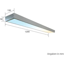 longlifeled gmbh CCT LED Panel 120 x 15 cm 36 W silbern