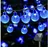 lqwell Lichterkette Solar 10M 40LED spritzwassergeschützt inkl. 8 Modi blau