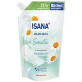 Isana Milde Seife »Sensitiv« 850 ml Nachfüllbeutel weiß, ISANA