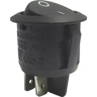 TRU Components 1587655 Wippschalter TC-R13-244A-02 BLACK 250 V/AC 10