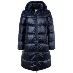 AX ARMANI EXCHANGE Damen Daunenmantel - Steppmantel, Reißverschluss, Kapuze Blau S