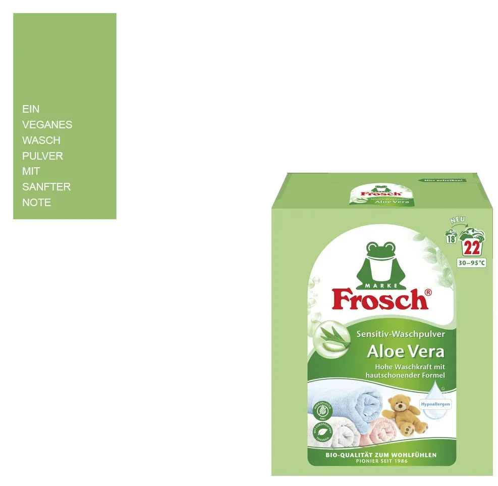 Frosch Aloe Vera sensitiv Waschpulver Pulver 3300 g 50 WL (Juni 2026  Preise) | Preisvergleich bei billiger.de