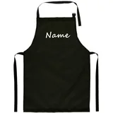 Ferocity Personalisierter Kinderschürze Jugend Malschürze Kunstkittel Kochschürze Apron Teenageralter Werkschürze mit einem Motiv Schwarz mit Text [074]