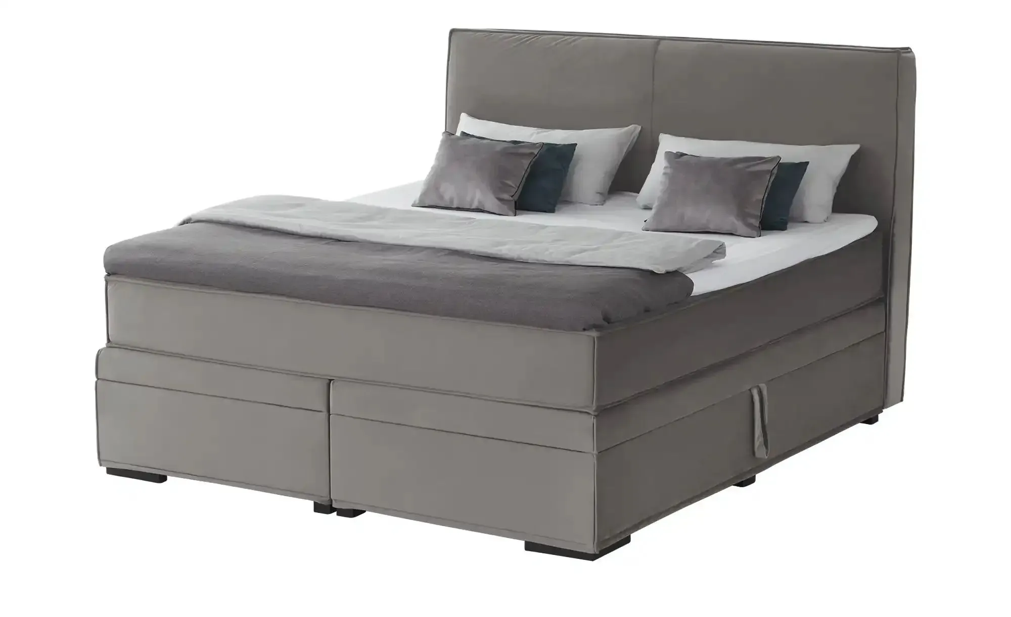 Boxi Boxspringbett mit Bettkasten Boxi Urban , grau , Maße (cm): B: 160 H: 125